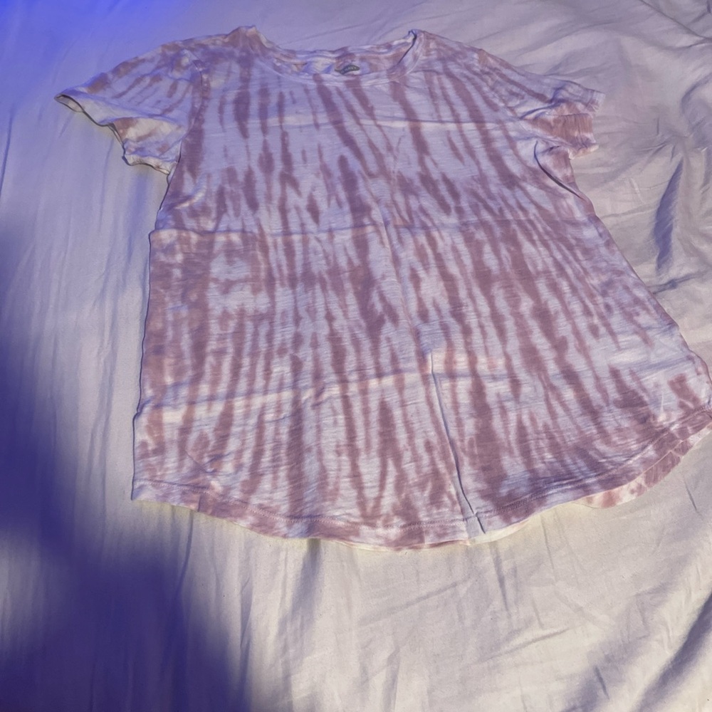 Pink girls tee tie dye